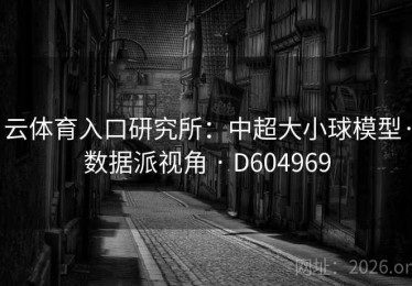云体育入口研究所：中超大小球模型·数据派视角 · D604969