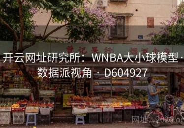 开云网址研究所：WNBA大小球模型·数据派视角 · D604927