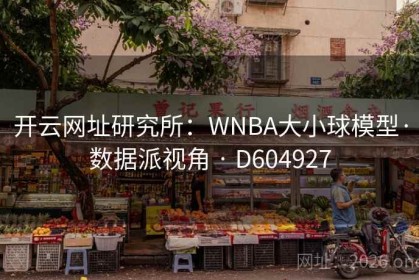 开云网址研究所：WNBA大小球模型·数据派视角 · D604927