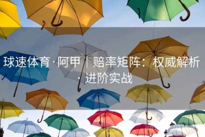 球速体育·阿甲｜赔率矩阵：权威解析 · 进阶实战