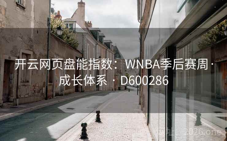 开云网页盘能指数：WNBA季后赛周·成长体系 · D600286